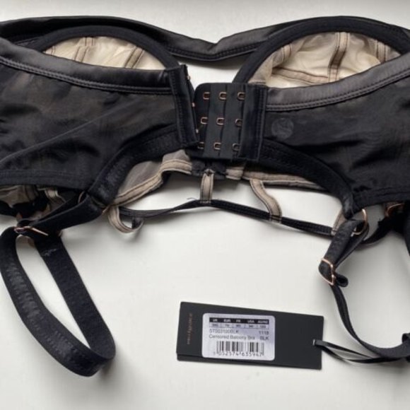 Scantilly Curvy Kate Black Sheer Balconette Bra . New With Tags - Picture 9 of 10
